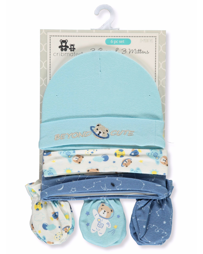 6-Piece Caps & Mittens