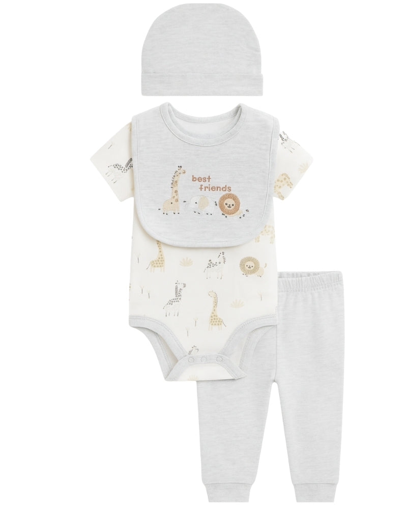 4-Piece Pants Set 6-9M