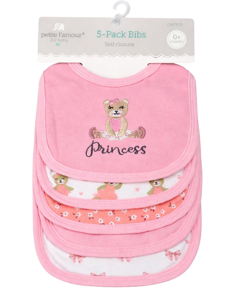 5-Pack Terry Bibs