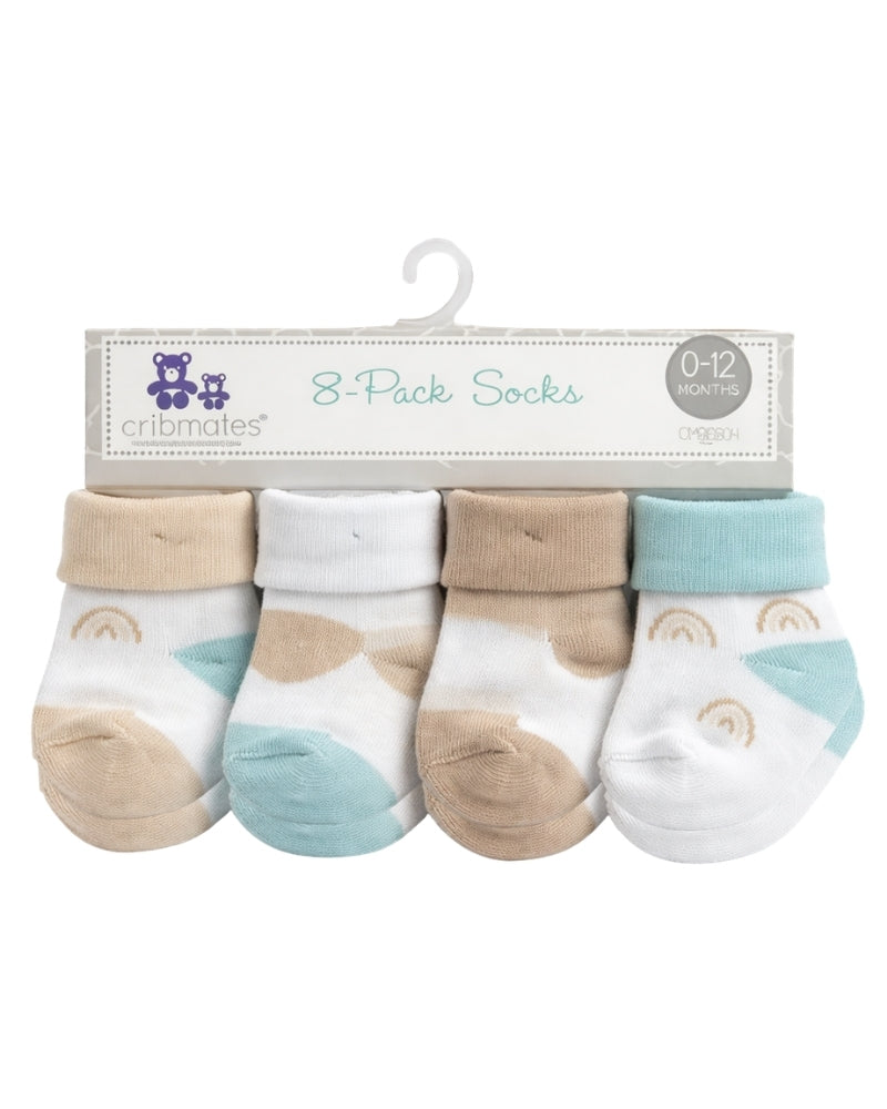 8-Pack Socks 0-12M