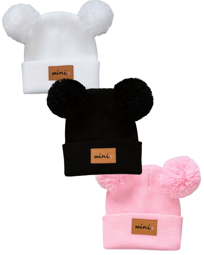 3-Pack Tams 0-12M