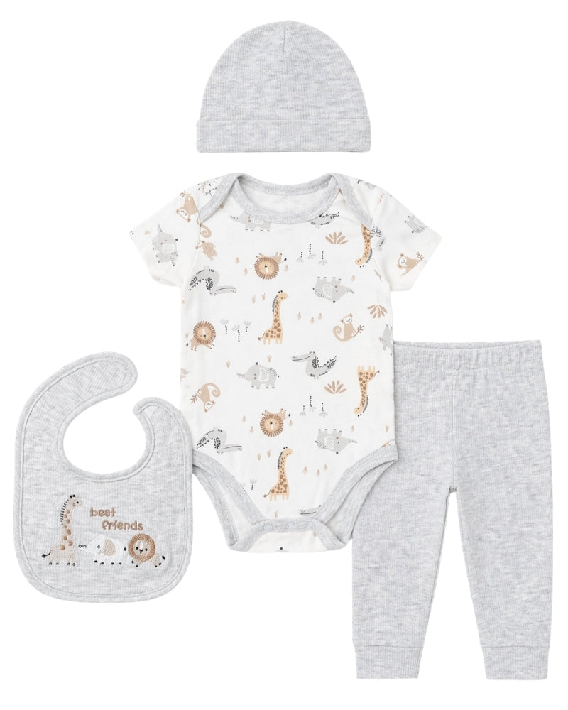 4-Piece Pants Set 6-9M