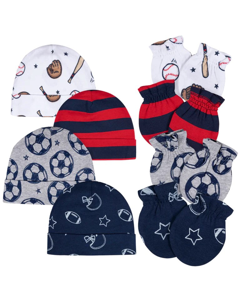 8-Piece Caps & Mittens
