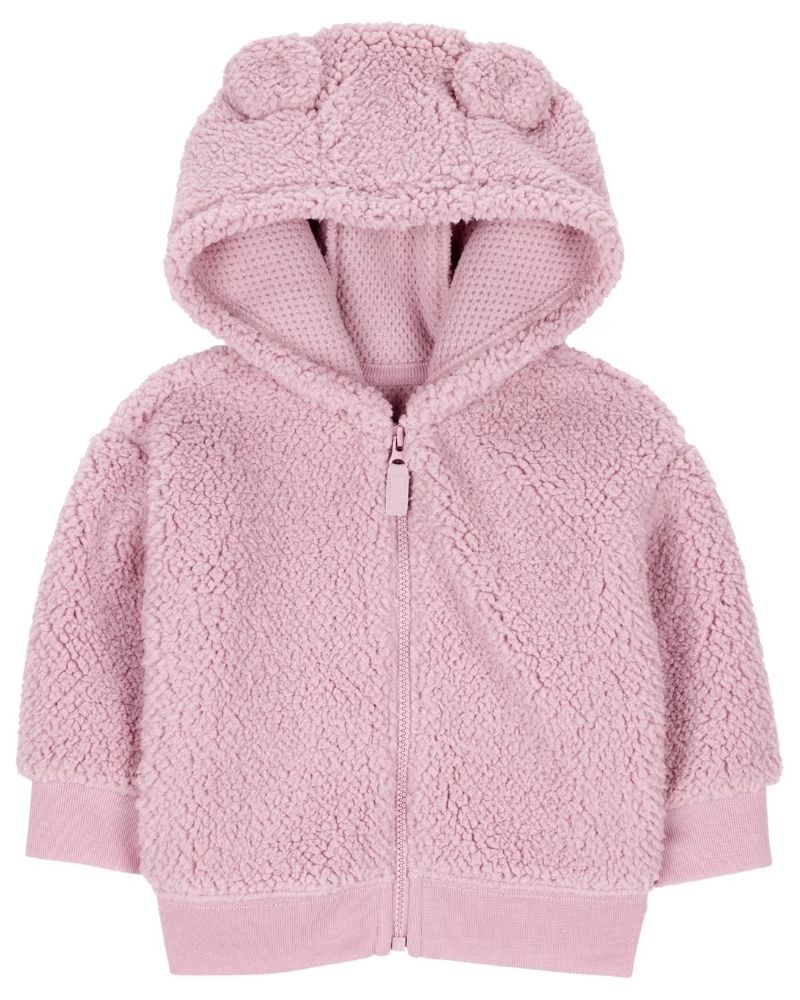 Fleece Cardigan, Size Newborn