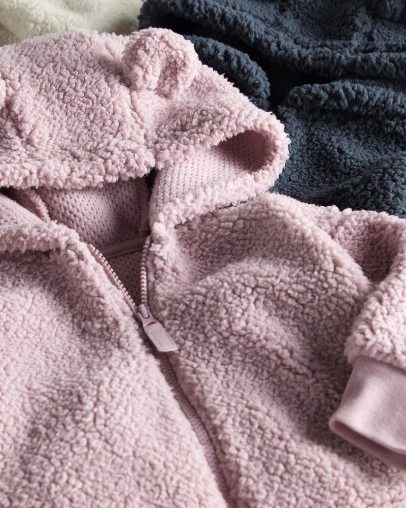 Fleece Cardigan, Size Newborn