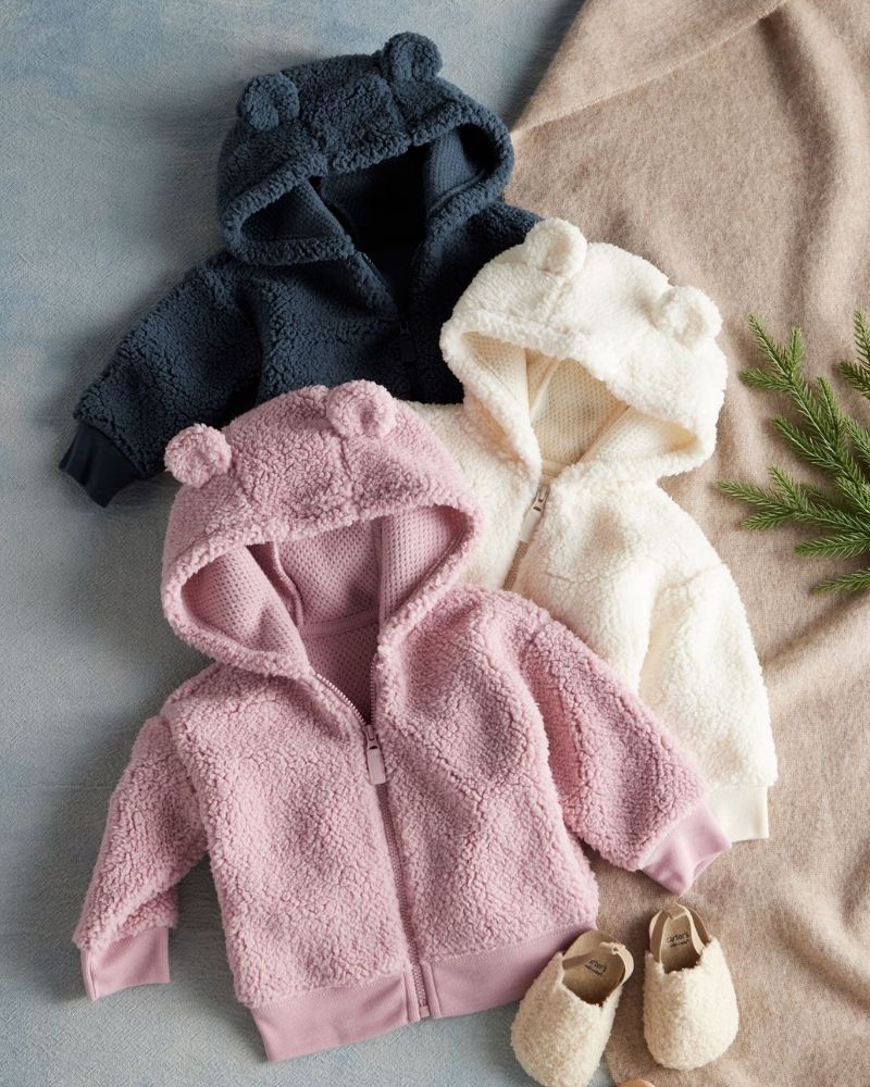 Fleece Cardigan, Size Newborn