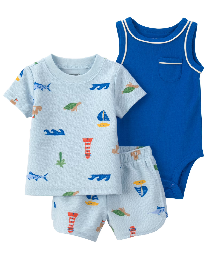 3-Piece Shorts Set