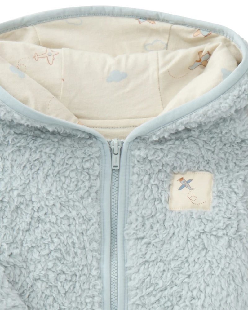 Zip-Up Fleece Hoodie 0-3M