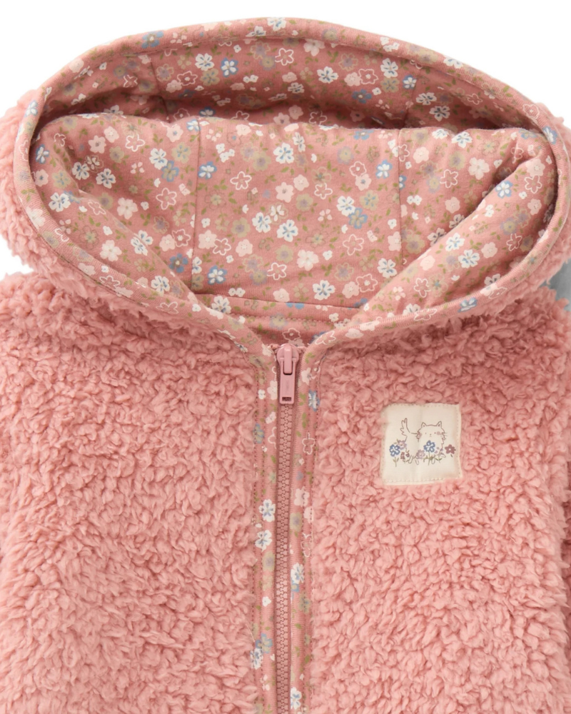 Zip-Up Fleece Hoodie 0-3M