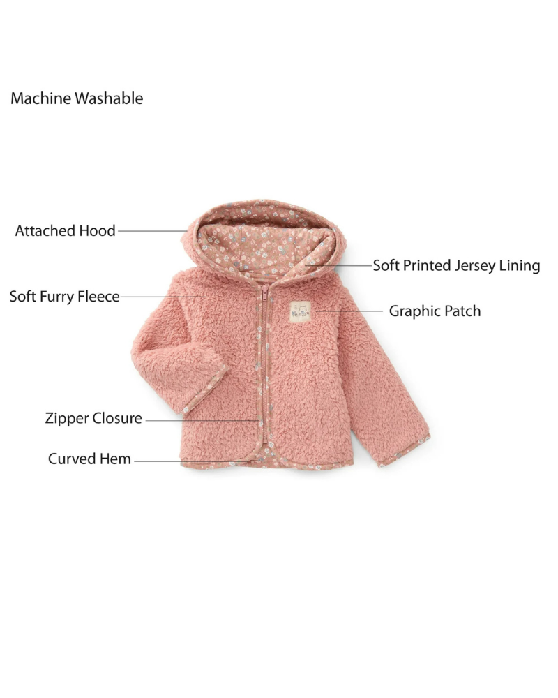 Zip-Up Fleece Hoodie 0-3M