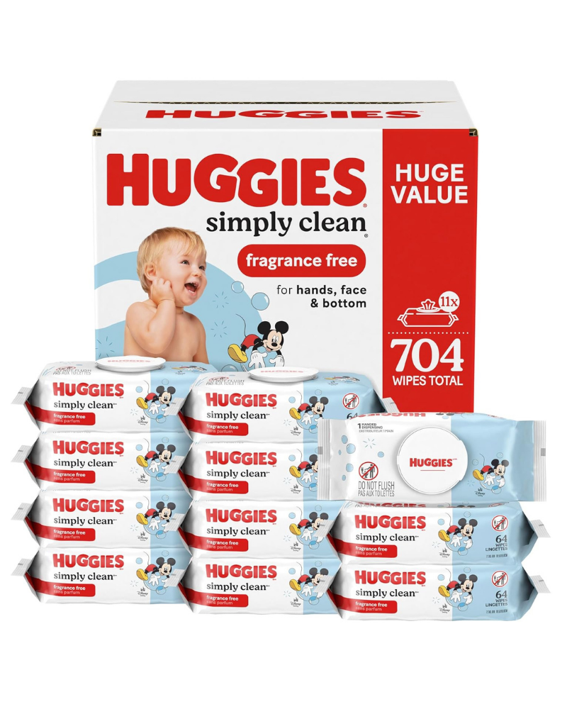 Huggies Unscented Wipes 704ct