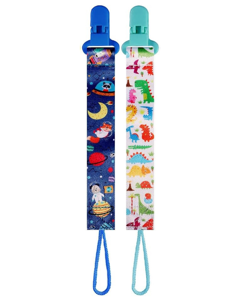 2-Pack Pacifier Clips Astronaut