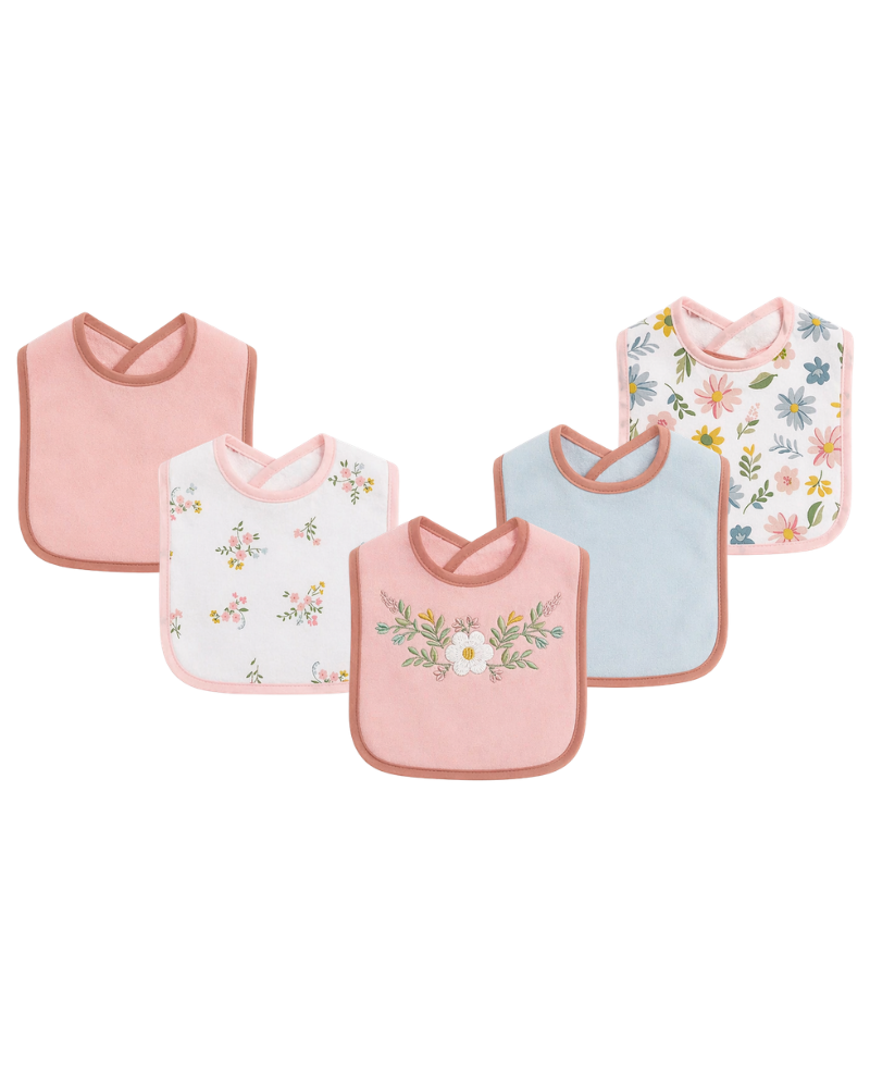 5-Pack Drool Bibs