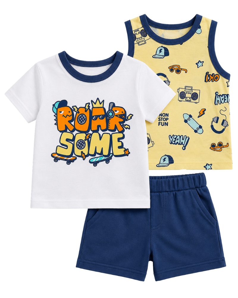 3-Piece Shorts Set