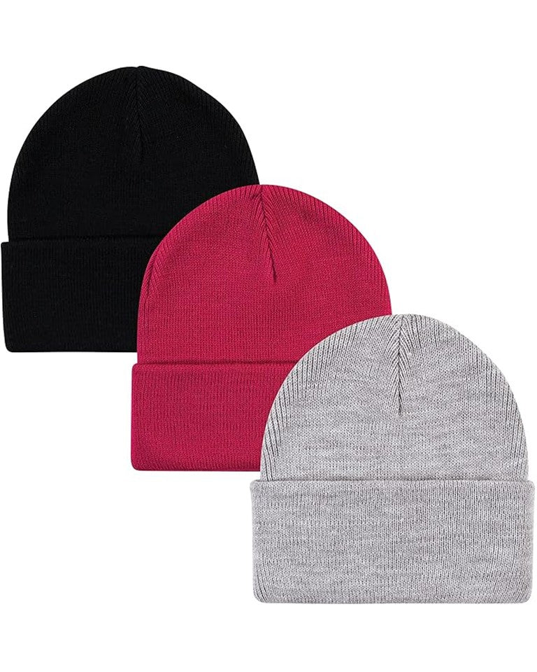 3-Pack Knit Caps