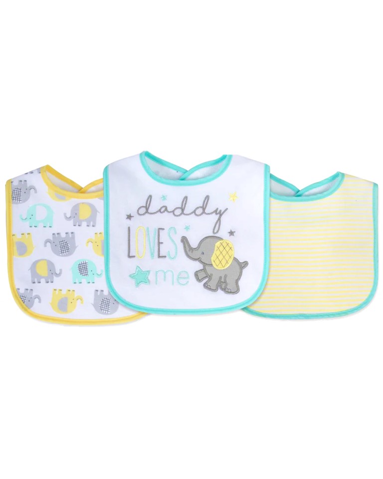 3-Pack Terry Bibs