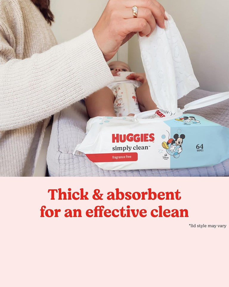 64 ct, Unscented Wipes
