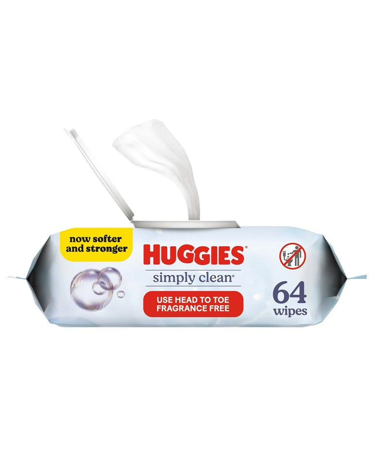 64 ct, Unscented Wipes